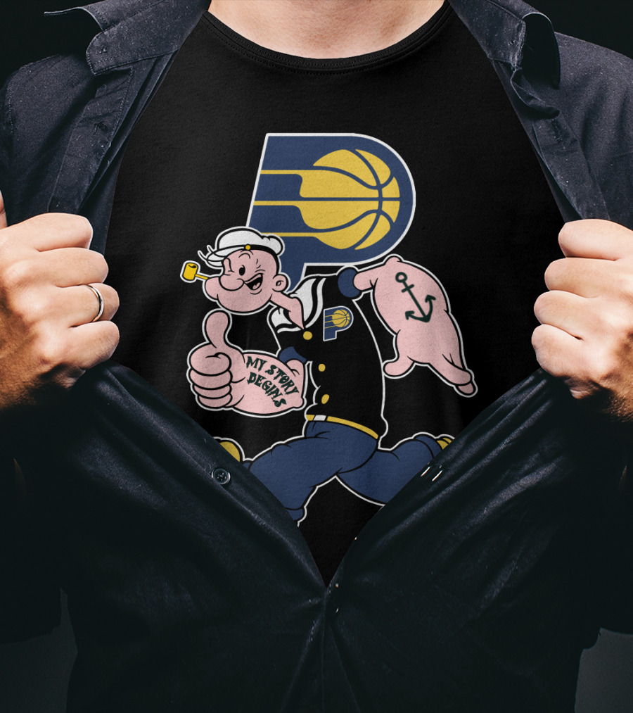 Indiana Pacers P Illustrated By My Story Designs T-Shirt