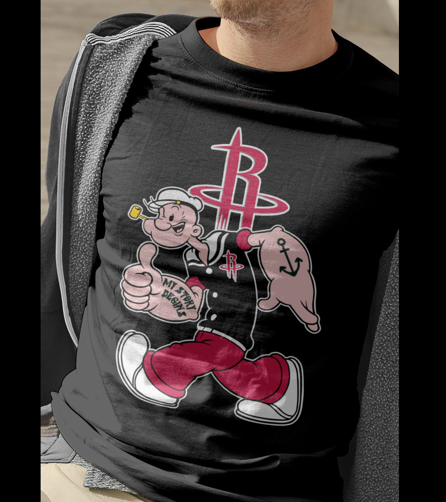 Houston Rockets My Story Begins Popeye T-Shirt