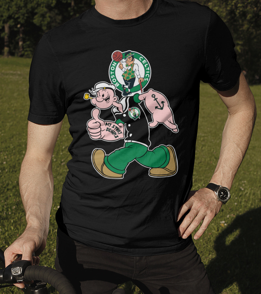 Boston Celtics Popeye My Story Begins T-Shirt