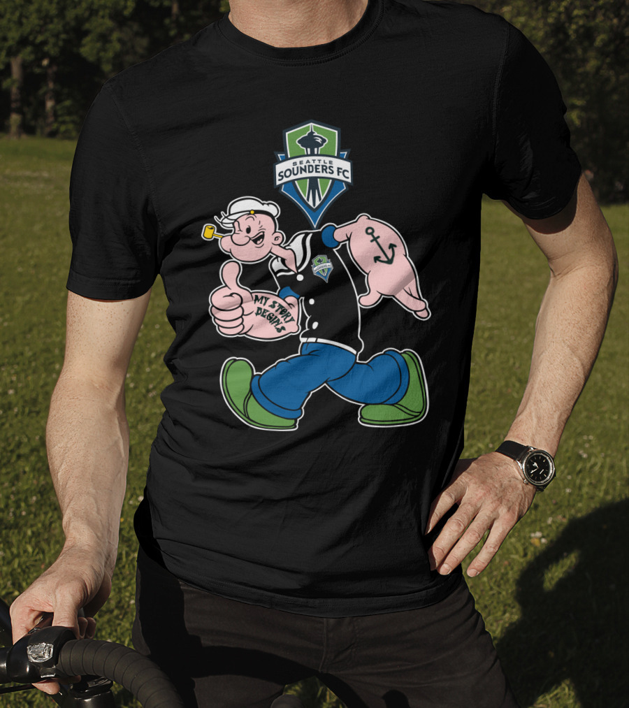 Seattle Sounders Fc My Story Begins Popeye T-Shirt