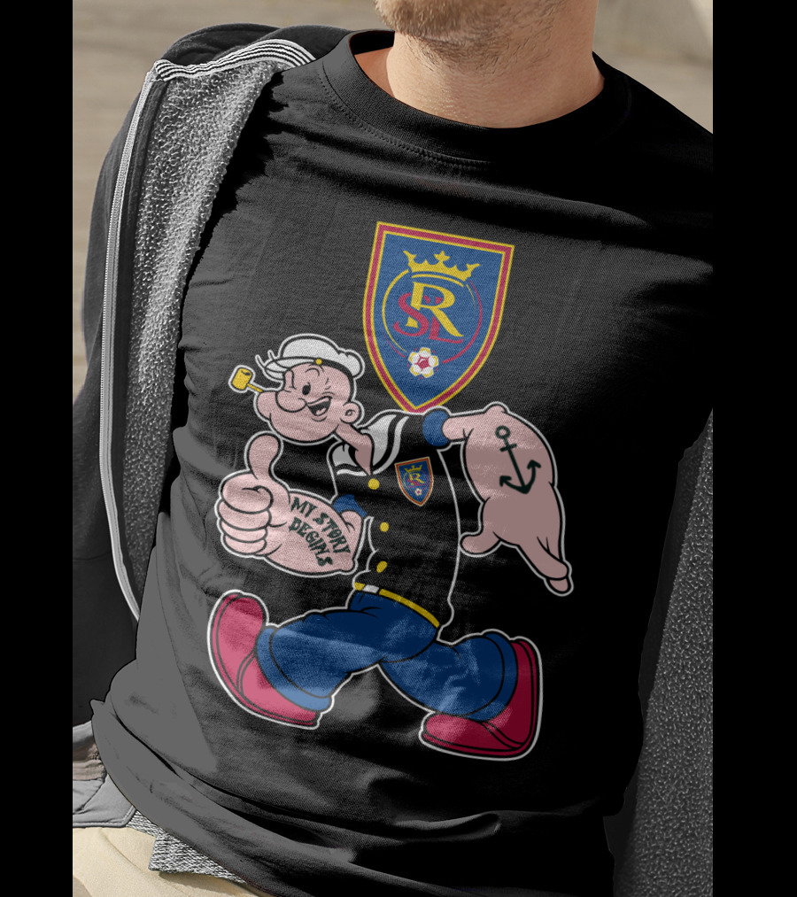 Real Salt Lake Sr Logo My Story Begins T-Shirt