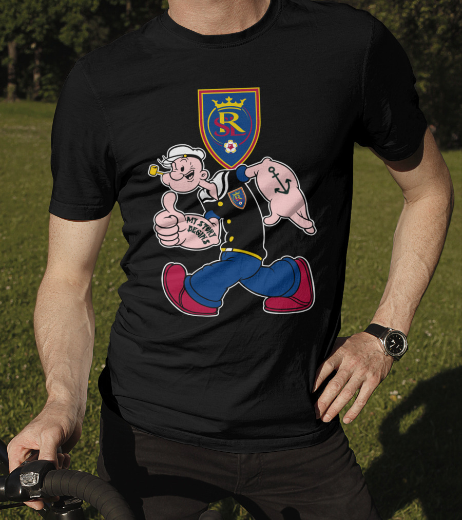 Real Salt Lake Sr Logo My Story Begins T-Shirt