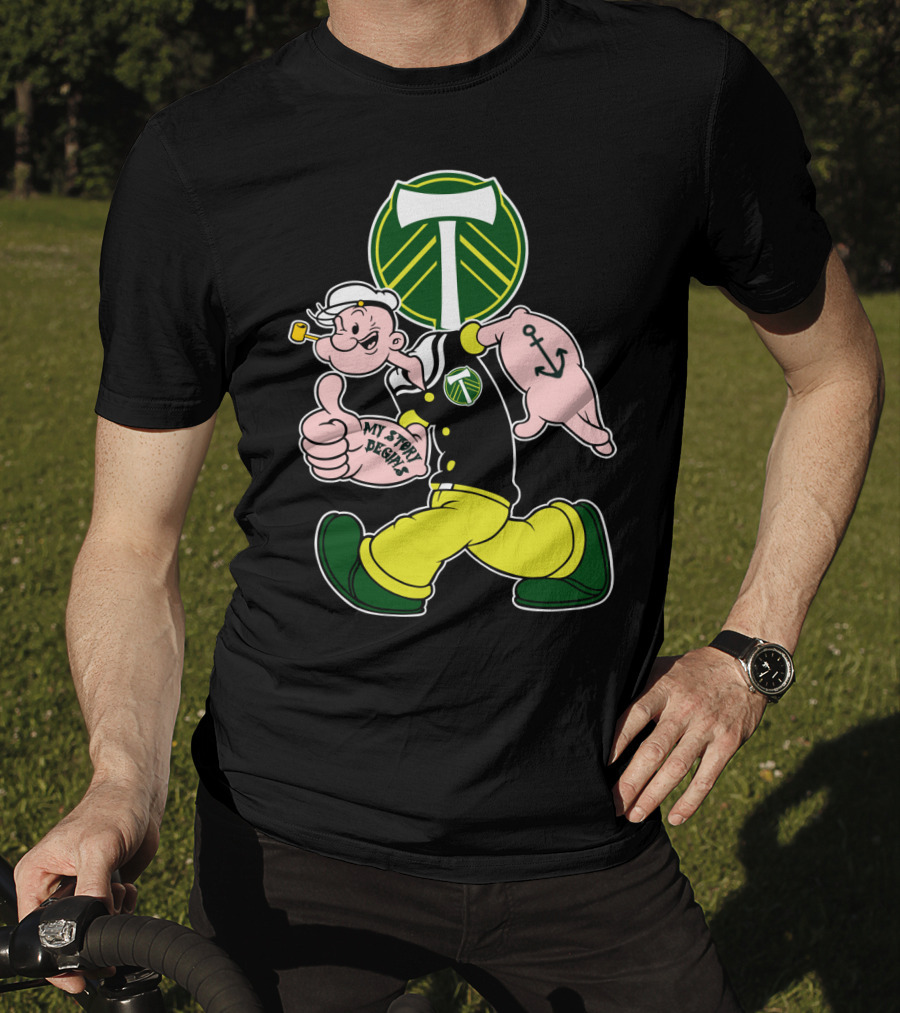 Portland Timbers My Story Designs Popeye Anchor T-Shirt