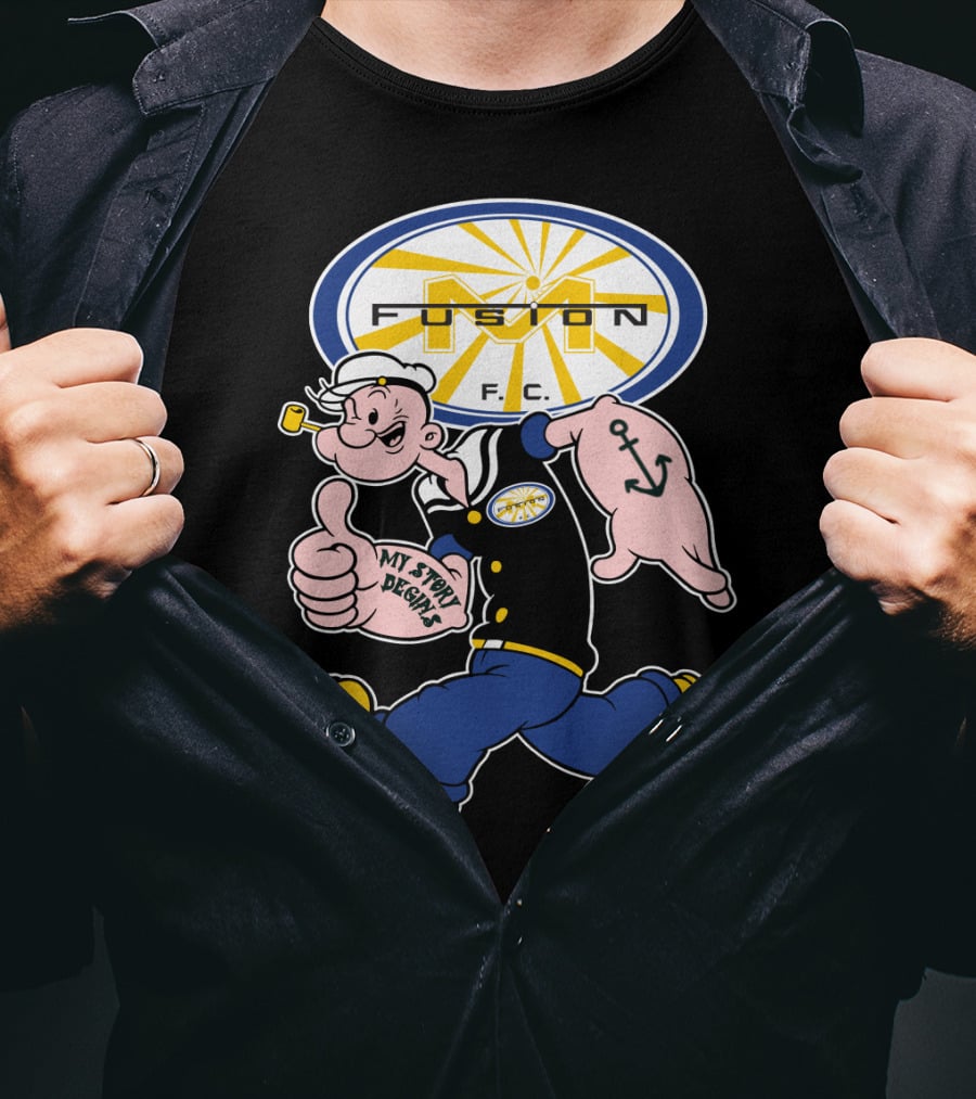 Fusion F.c. 137 Miami My Story Begins Anchor Sailor Character T-Shirt