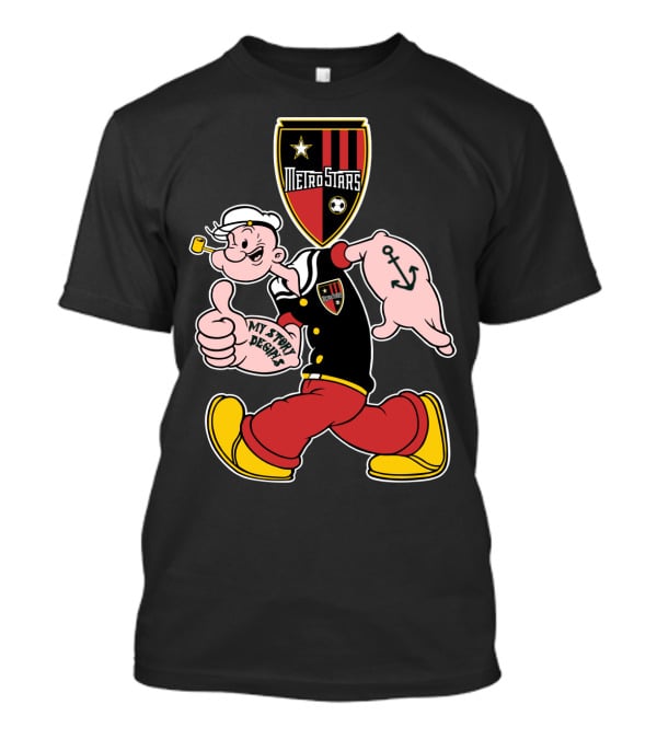 Metrostars My Story Begins Popeye Anchor Soccer T-Shirt