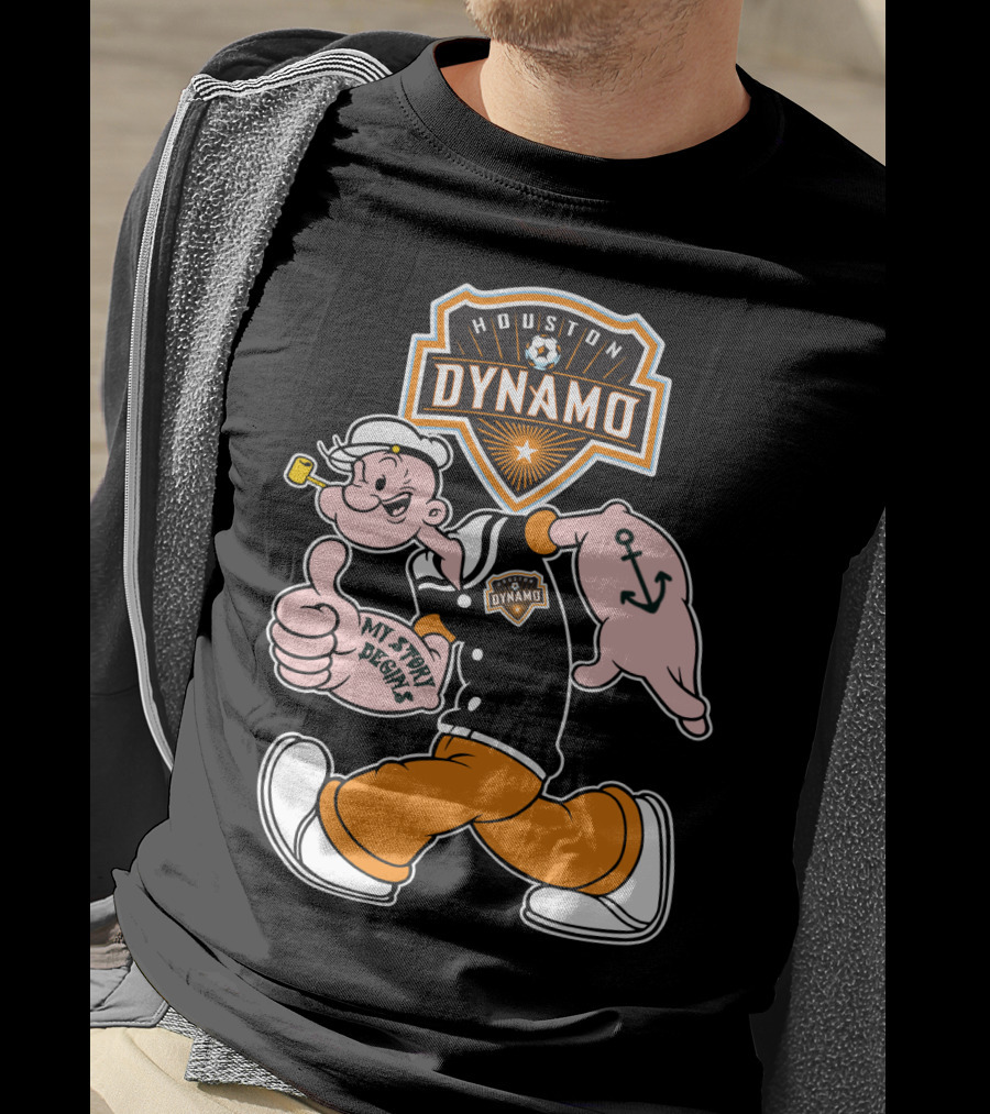 Houston Dynamo Soccer Club Popeye My Story Begins T-Shirt