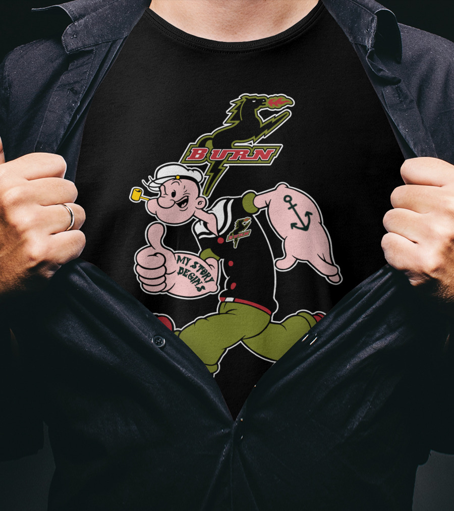 Burn 145 Dallas My Story Begins Sailor Pipe Anchor T-Shirt