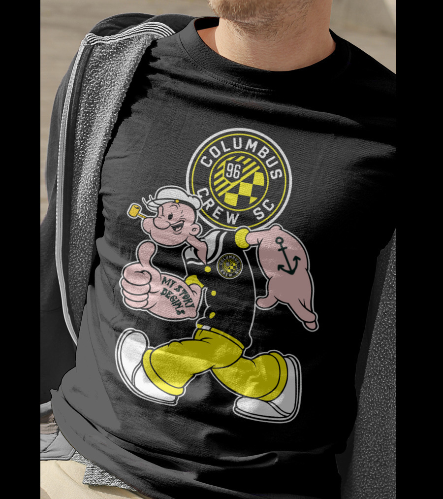 Columbus Crew Sc Popeye 96 My Story Designs T-Shirt