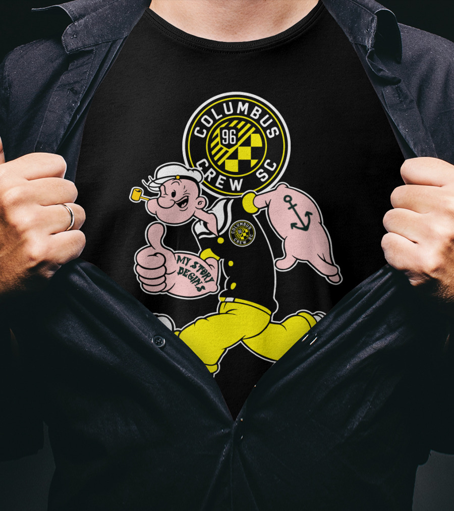 Columbus Crew Sc Popeye 96 My Story Designs T-Shirt