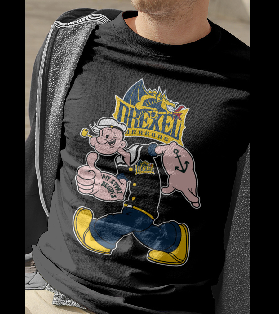 Drexel Dragons Popeye My Story Begins 173 T-Shirt