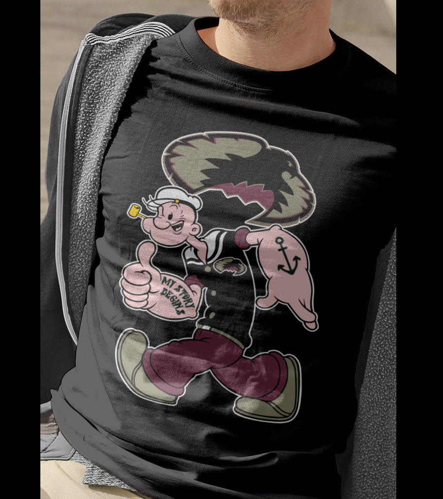 Popeye My Story Begins Denver Pioneers T-Shirt