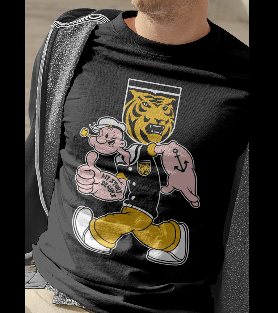 Colorado College Tigers Popeye Crossover My Story Designs T-Shirt