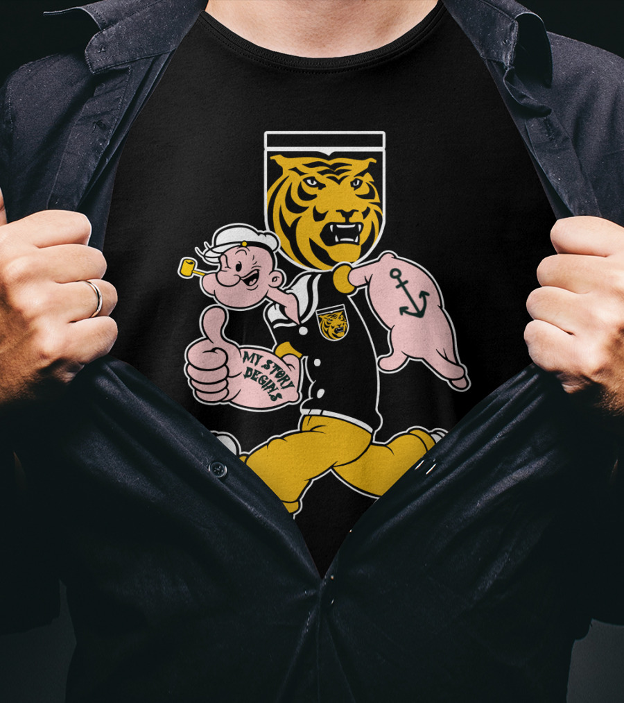 Colorado College Tigers Popeye Crossover My Story Designs T-Shirt