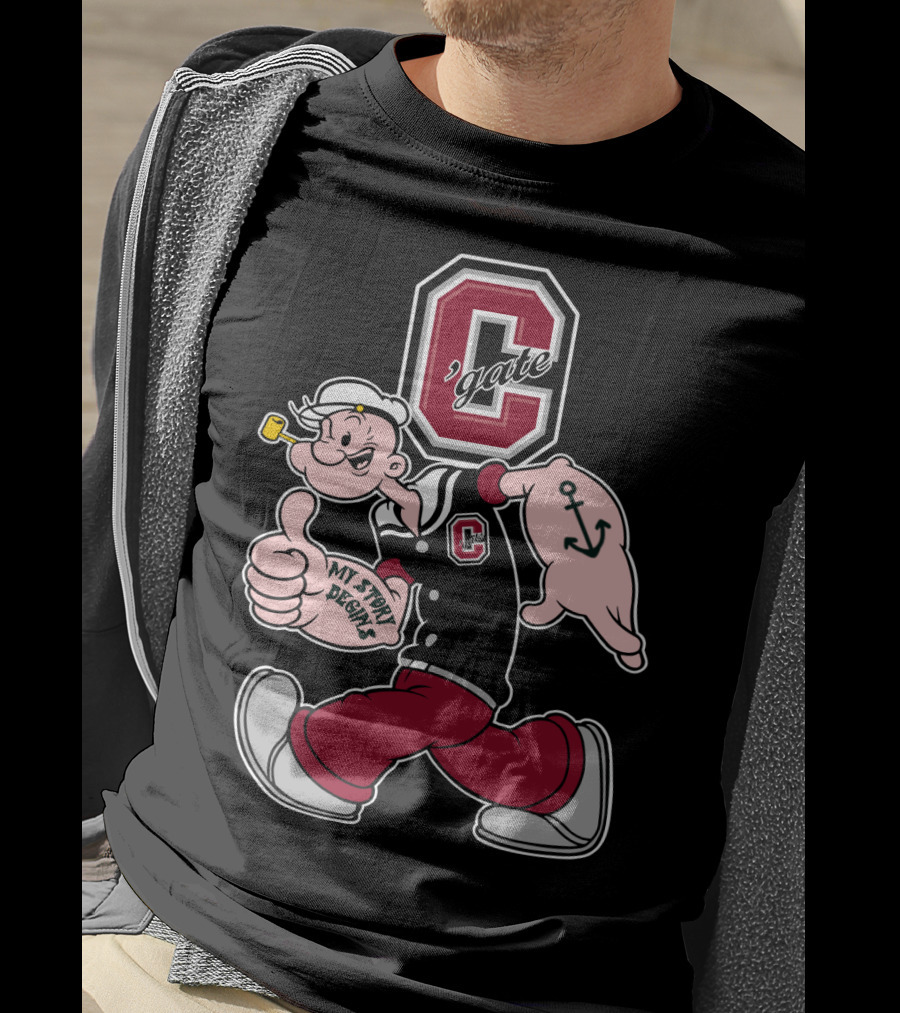 Colgate Raiders Popeye C'gate My Story Begins T-Shirt
