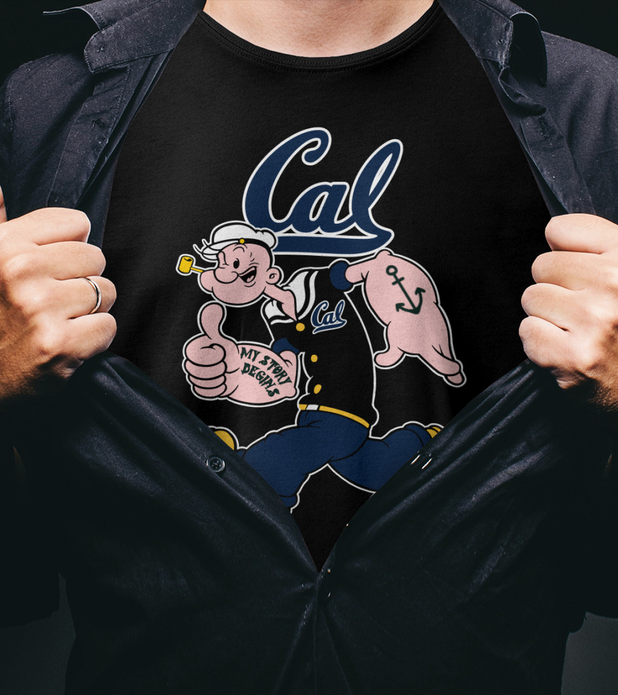 Cal California Golden Bears Popeye Anchor My Story Begins T-Shirt