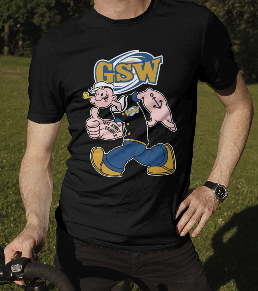 Georgia Southwestern Hurricanes Gsw Sailor Character With Anchor And Pipe T-Shirt