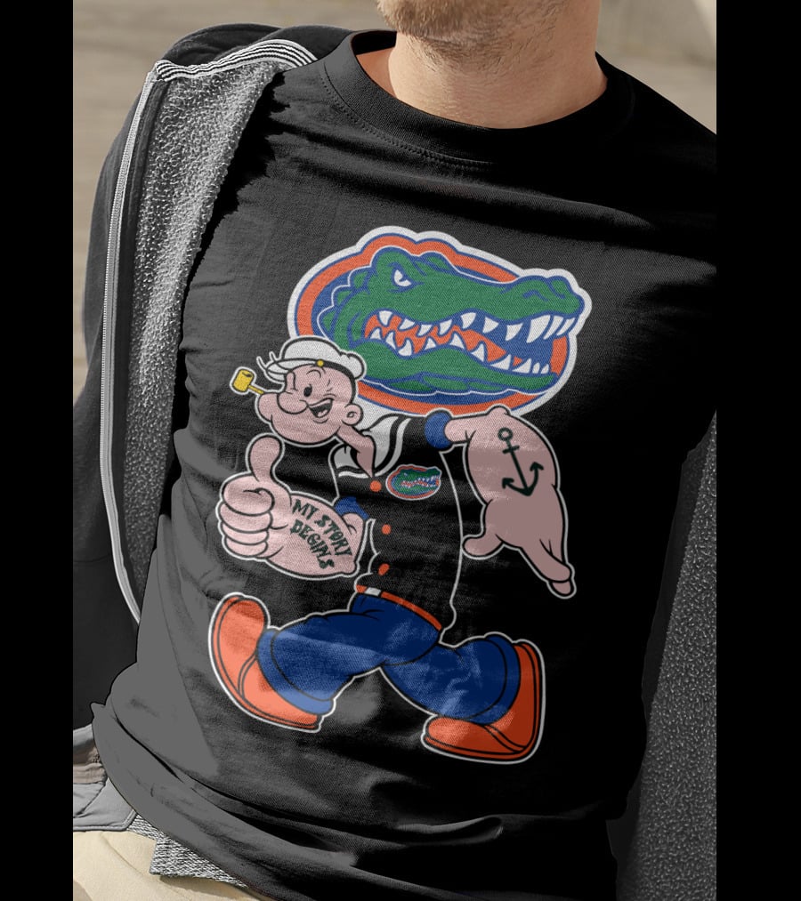 Florida Gators My Story Begins Popeye Anchor T-Shirt