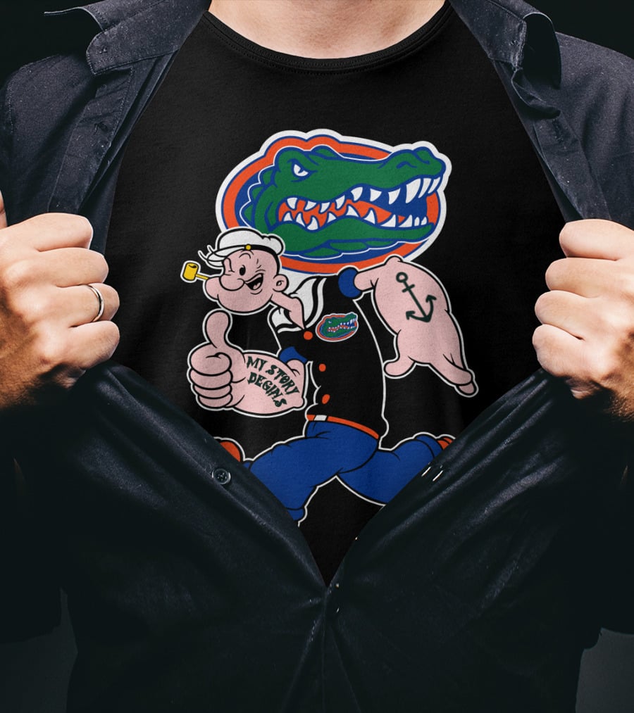 Florida Gators My Story Begins Popeye Anchor T-Shirt