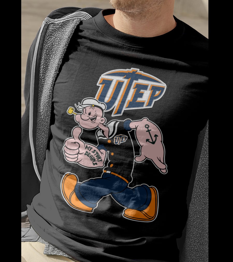 Utep Miners Popeye My Story Begins T-Shirt