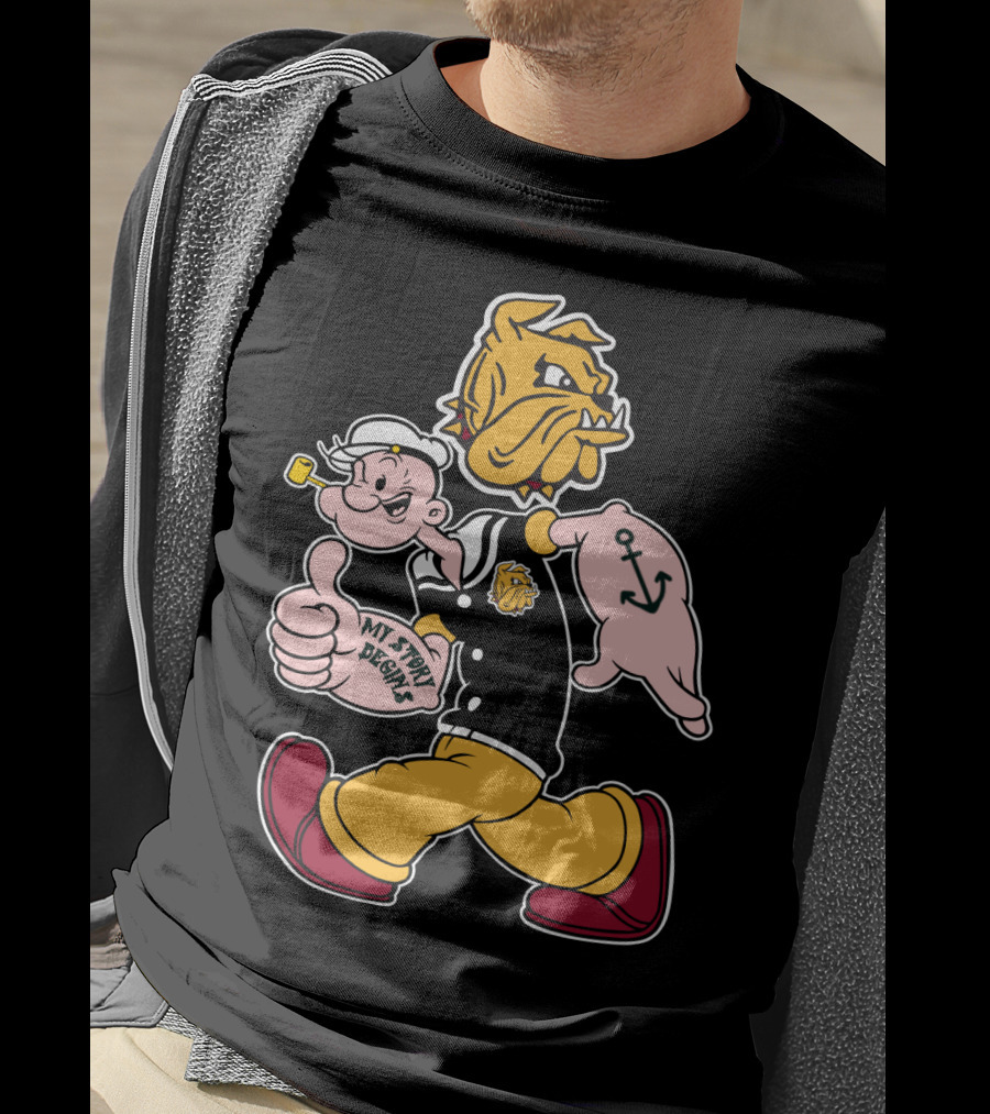 Duluth Bulldogs Popeye My Story Designs T-Shirt
