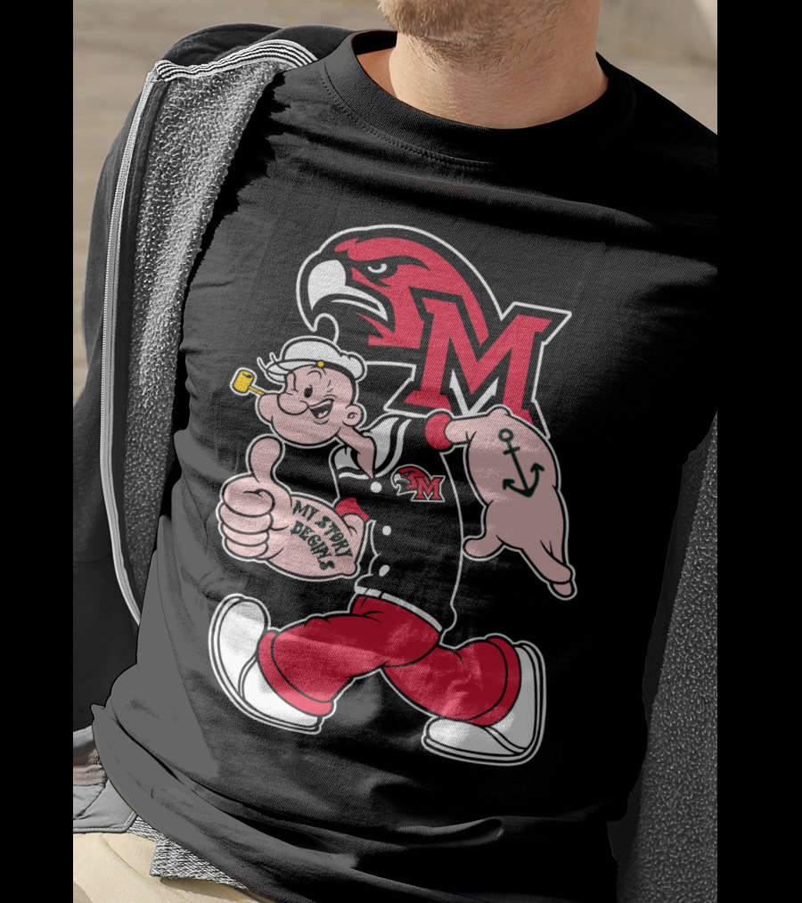 Miami (Oh) Redhawks Popeye My Story Begins T-Shirt