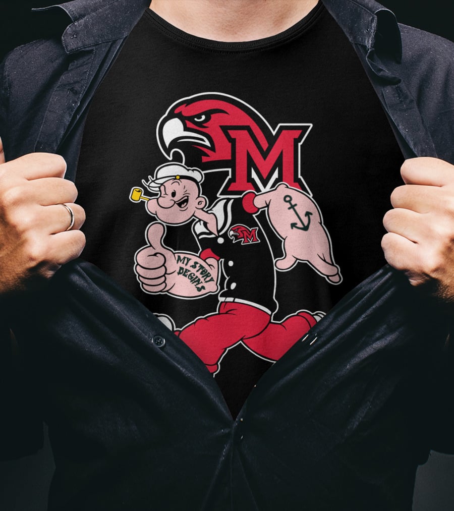 Miami (Oh) Redhawks Popeye My Story Begins T-Shirt