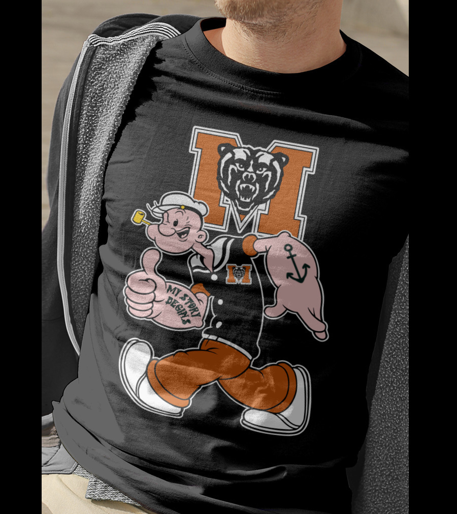 Mercer Bears Popeye My Story Begins T-Shirt