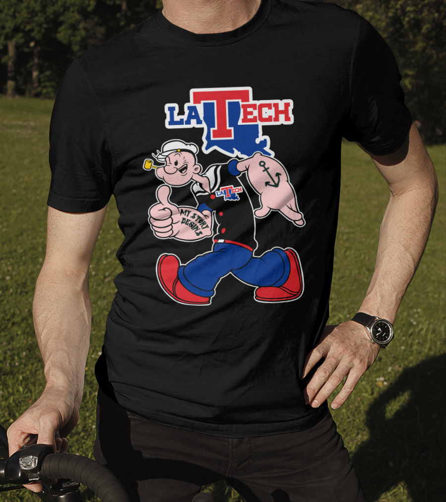La Tech Bulldogs Popeye My Story Begins T-Shirt