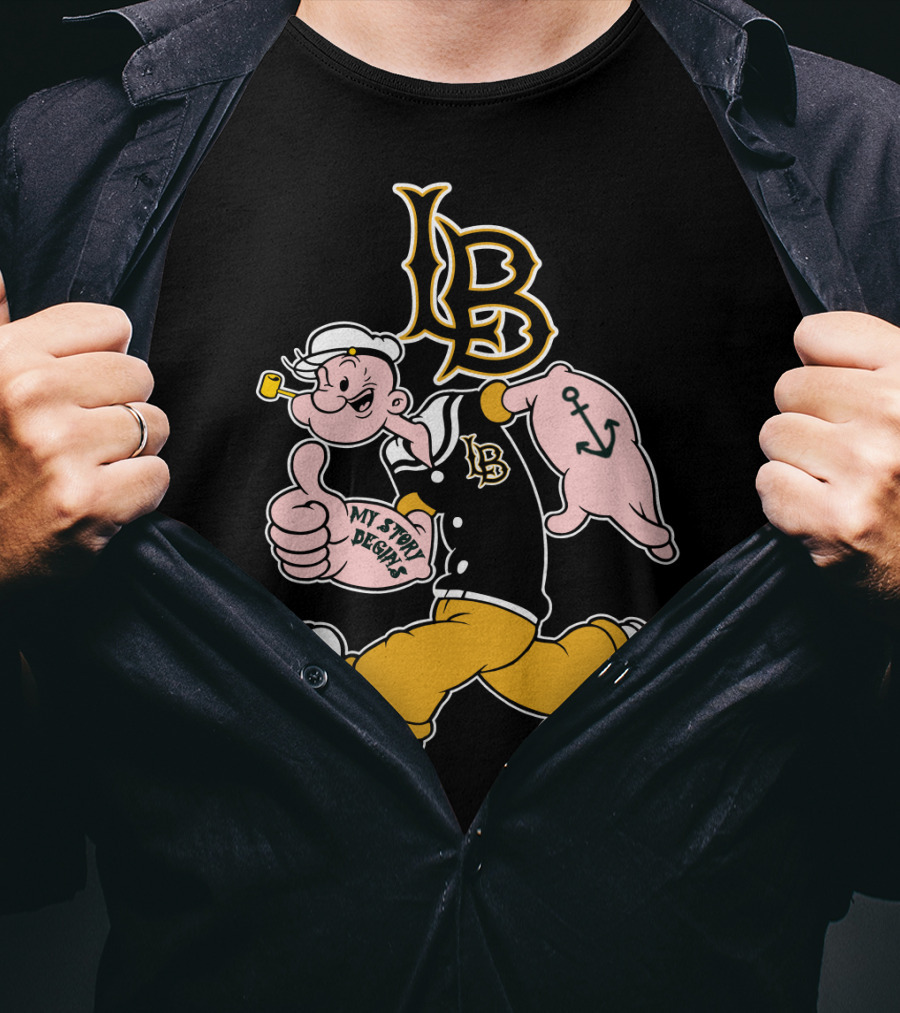 Lb My Story Begins Popeye Anchor T-Shirt