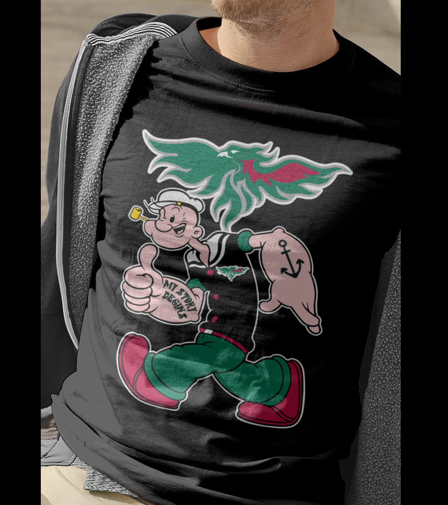 Green Bay Phoenix My Story Begins Popeye Anchor T-Shirt