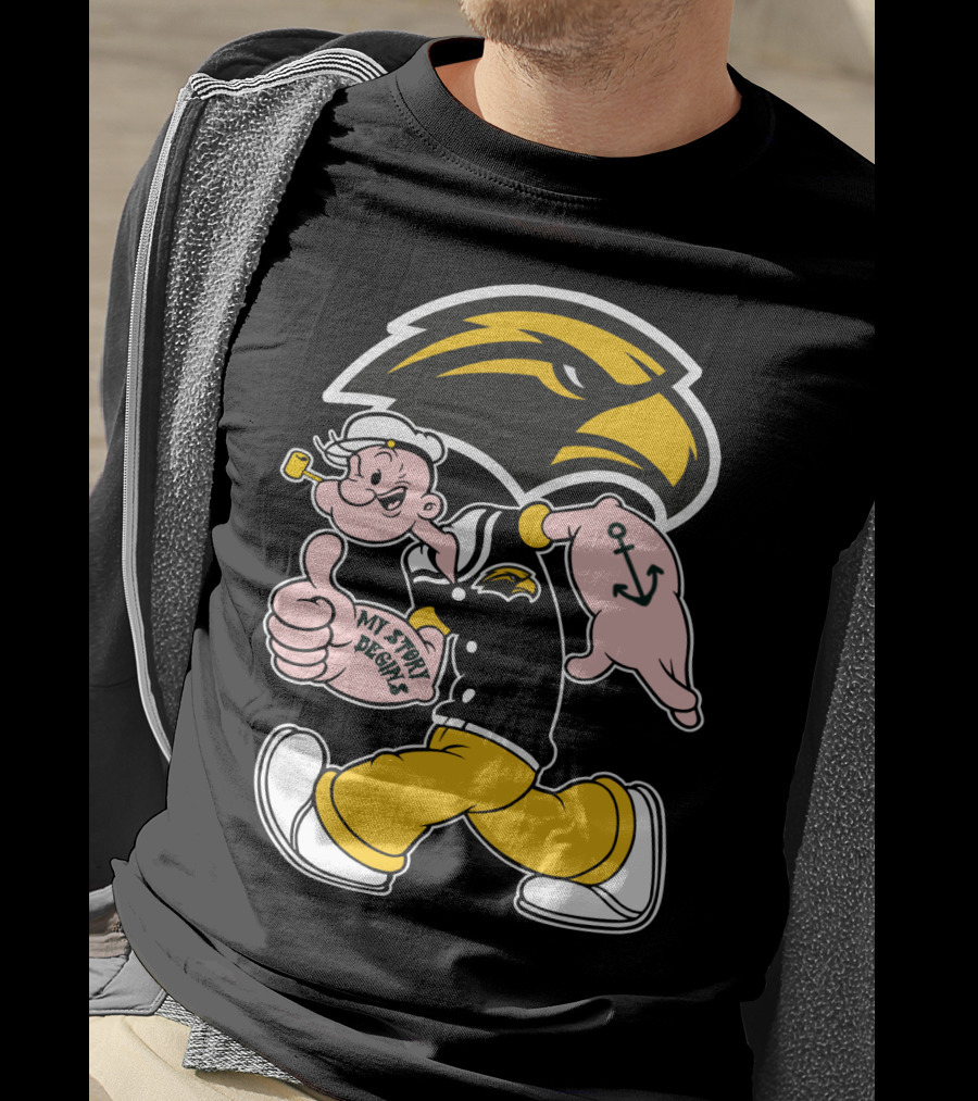 Southern Mississippi Golden Eagles My Story Begins Popeye T-Shirt