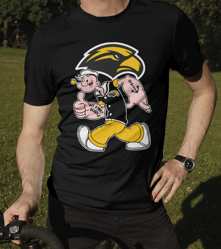 Southern Mississippi Golden Eagles My Story Begins Popeye T-Shirt