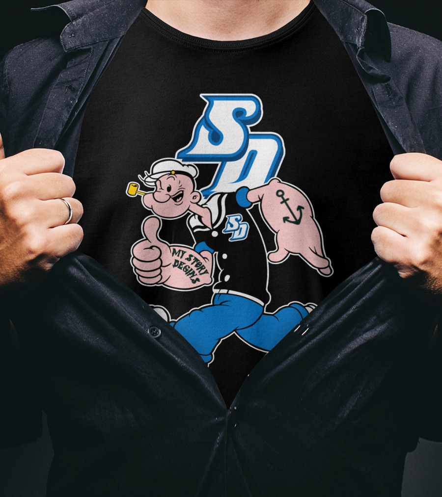 Sd 287 San Diego Toreros My Story Designs T-Shirt