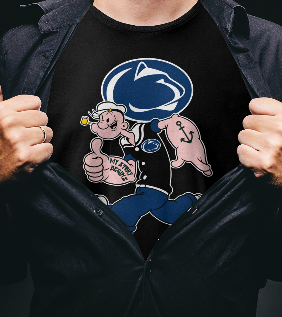 Penn State Nittany Lions Popeye My Story Begins T-Shirt