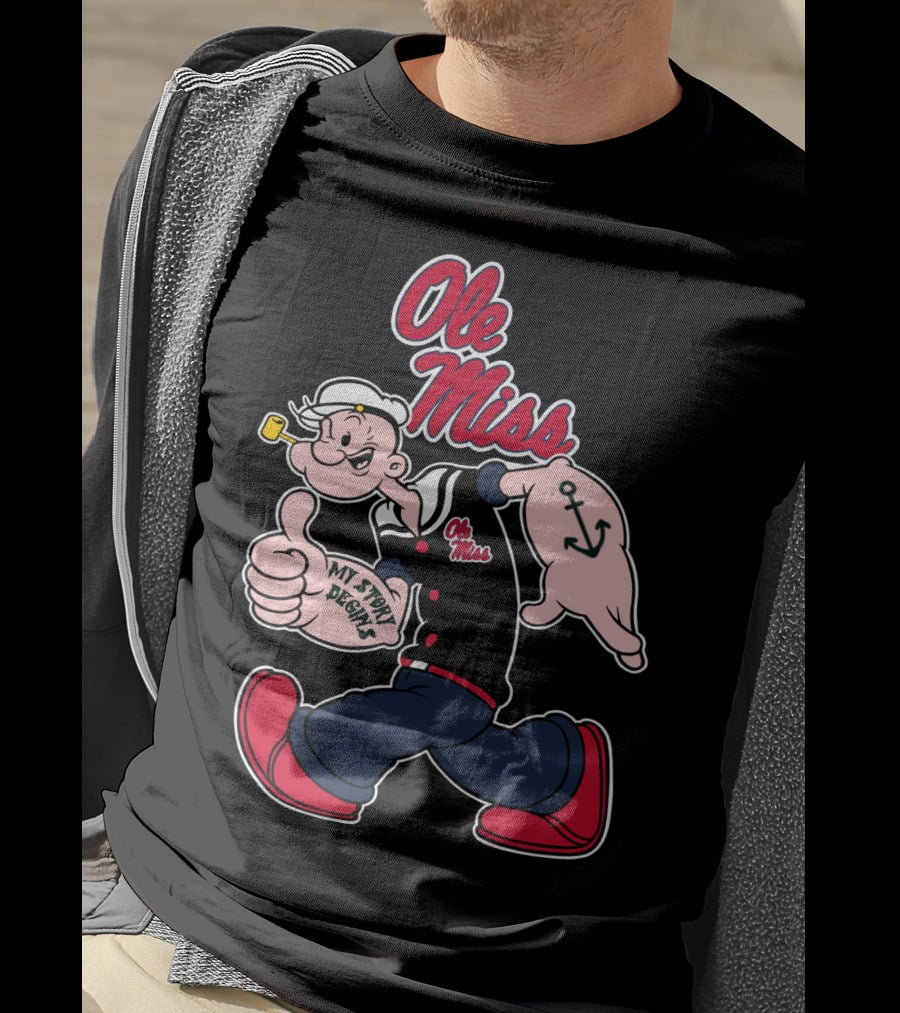Ole Miss Rebels Popeye My Story Begins T-Shirt