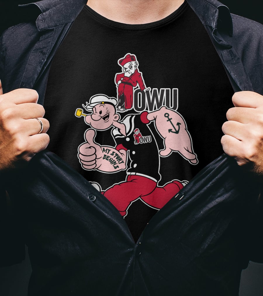 Owu Ohio Wesleyan Battling Bishops My Story Begins T-Shirt