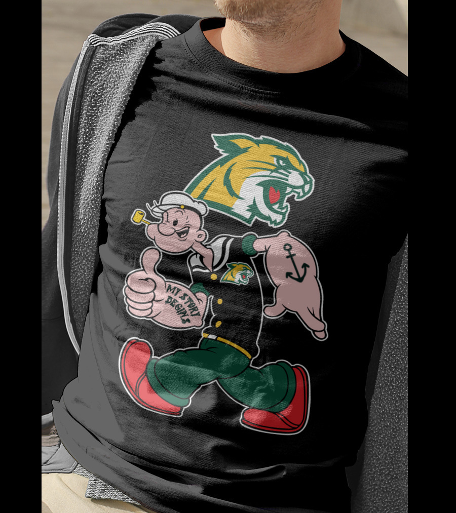 Northern Michigan Wildcats My Story Designs Sailor Character T-Shirt