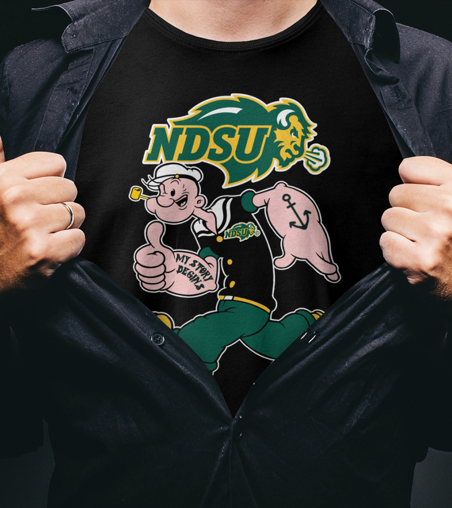 Ndsu North Dakota State Bison My Story Begins T-Shirt