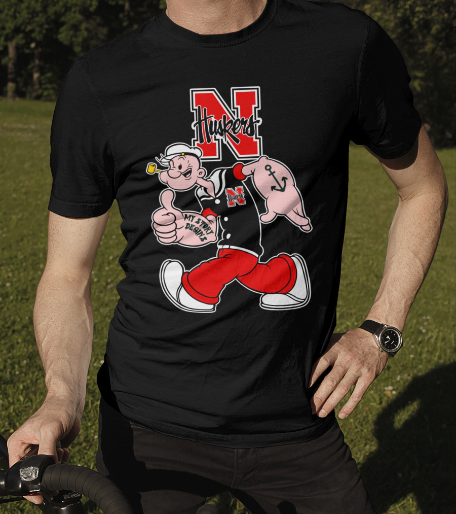 Nebraska Cornhuskers Popeye My Story Designs T-Shirt