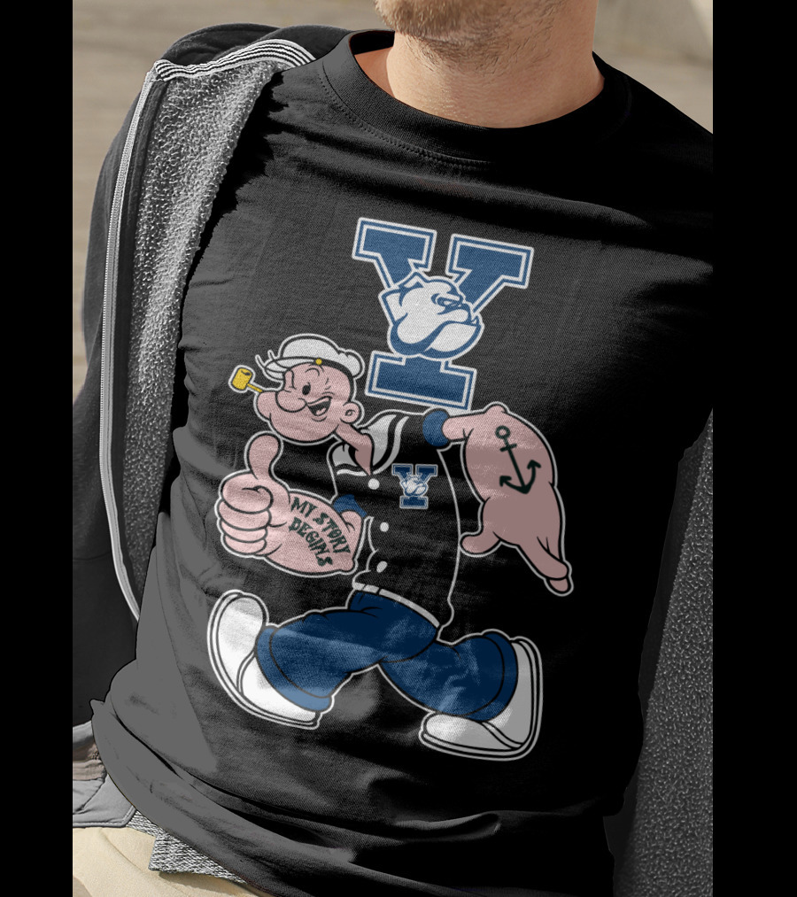 Yale Bulldogs Popeye My Story Begins T-Shirt