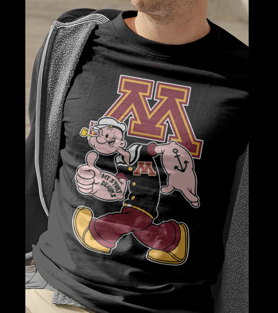 Minnesota Golden Gophers Popeye My Story Begins T-Shirt