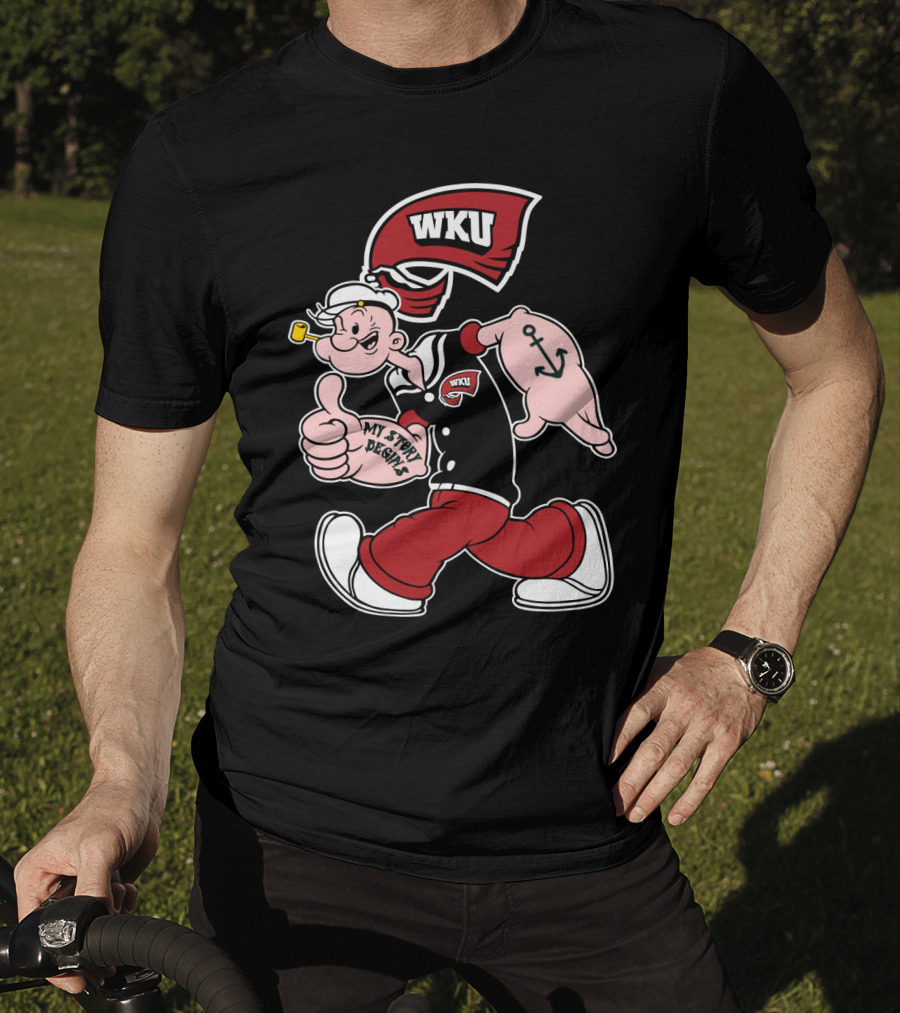 Western Kentucky Hilltoppers Wku Popeye My Story Designs T-Shirt