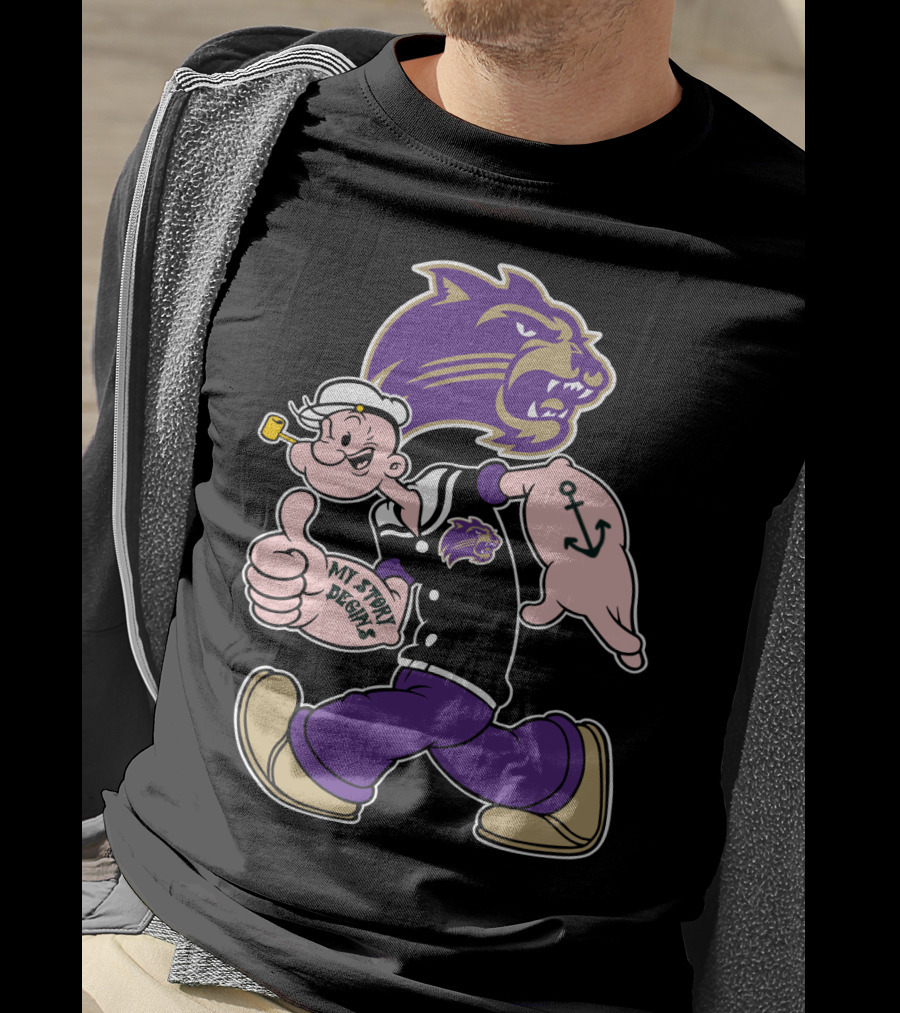 Western Carolina Catamounts Popeye My Story Designs T-Shirt