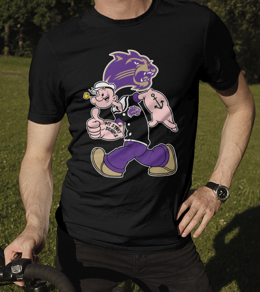 Western Carolina Catamounts Popeye My Story Designs T-Shirt