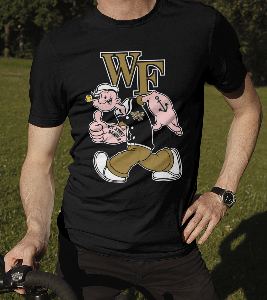 Wake Forest Wf My Story Begins Anchor Sailor T-Shirt