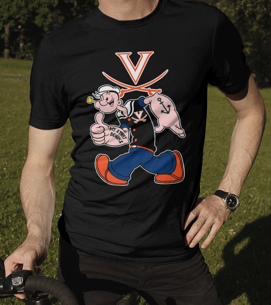 Virginia Cavaliers Popeye My Story Designs T-Shirt