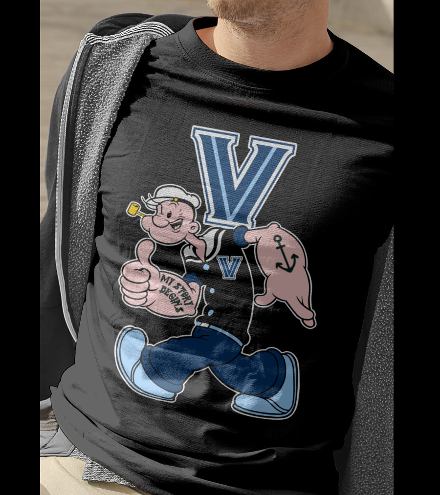 Villanova Wildcats Popeye V T-Shirt