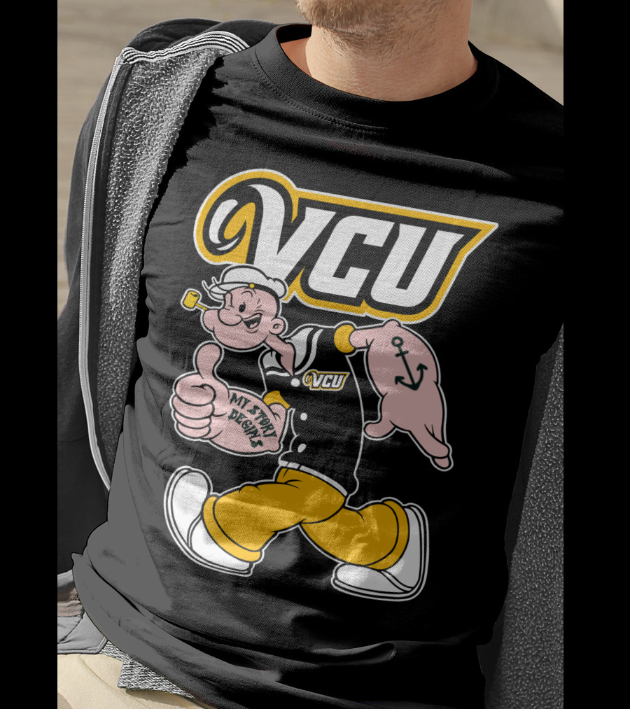 Vcu Rams Popeye My Story Designs T-Shirt