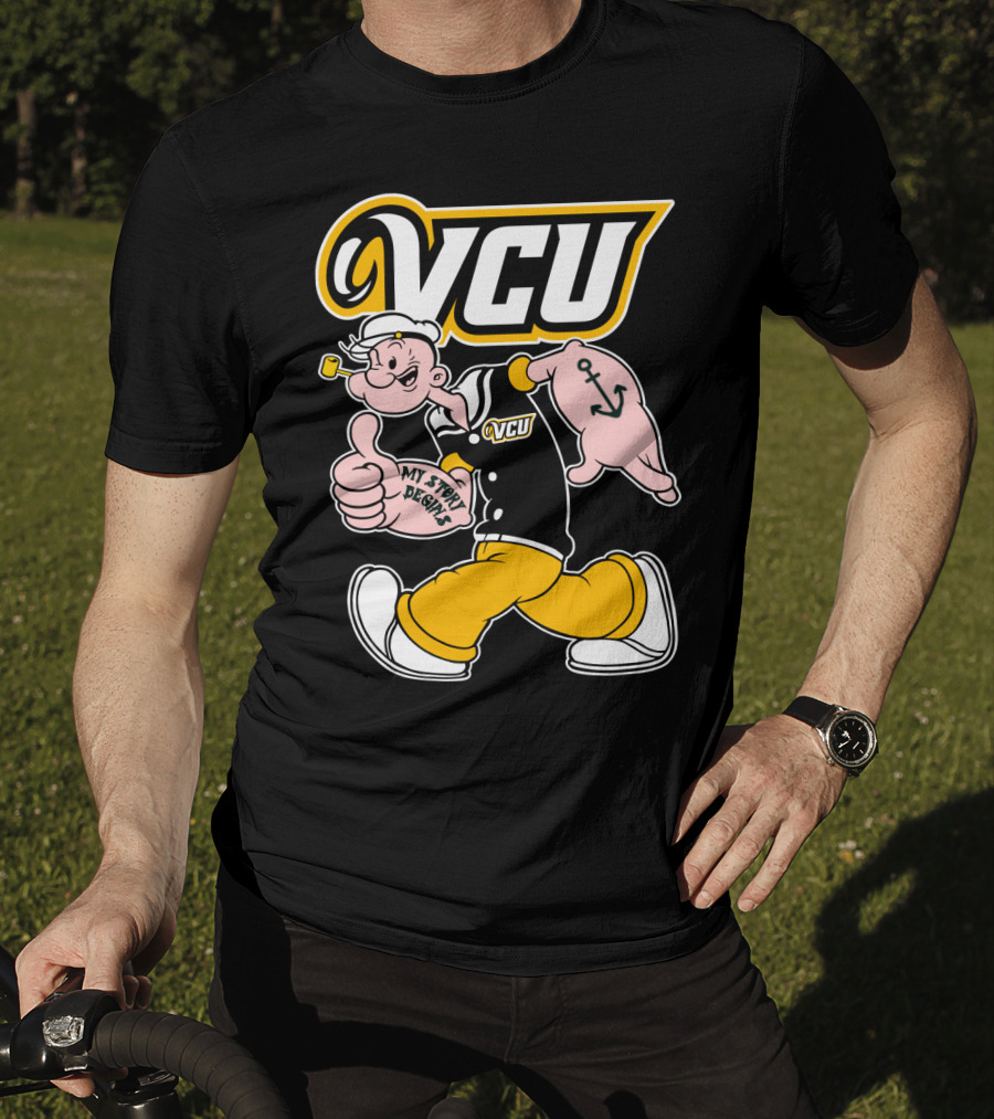 Vcu Rams Popeye My Story Designs T-Shirt