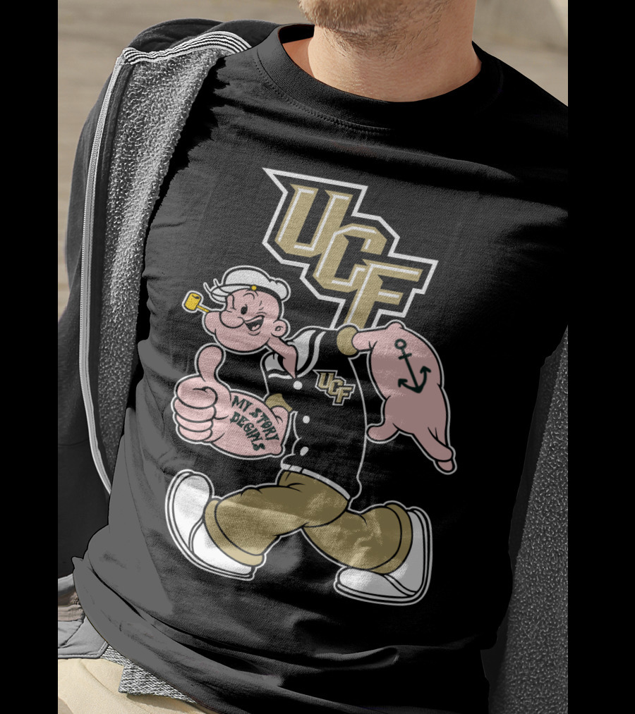 Ucf Knights My Story Designs Sailor With Thumbs Up And Anchor Tattoo T-Shirt